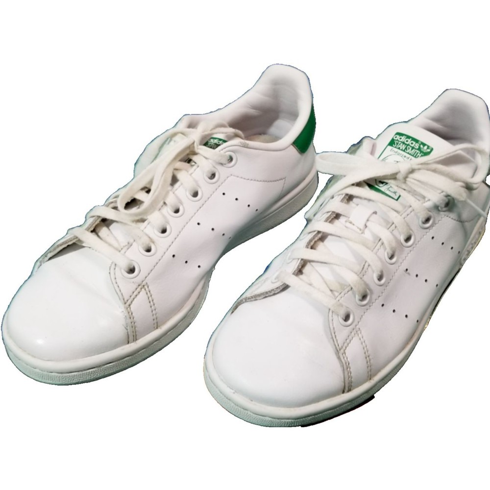 Adidas Stan Smith Shoes Men's Sz 6.5 Women's Sz 8 White Green Sneakers Tennis